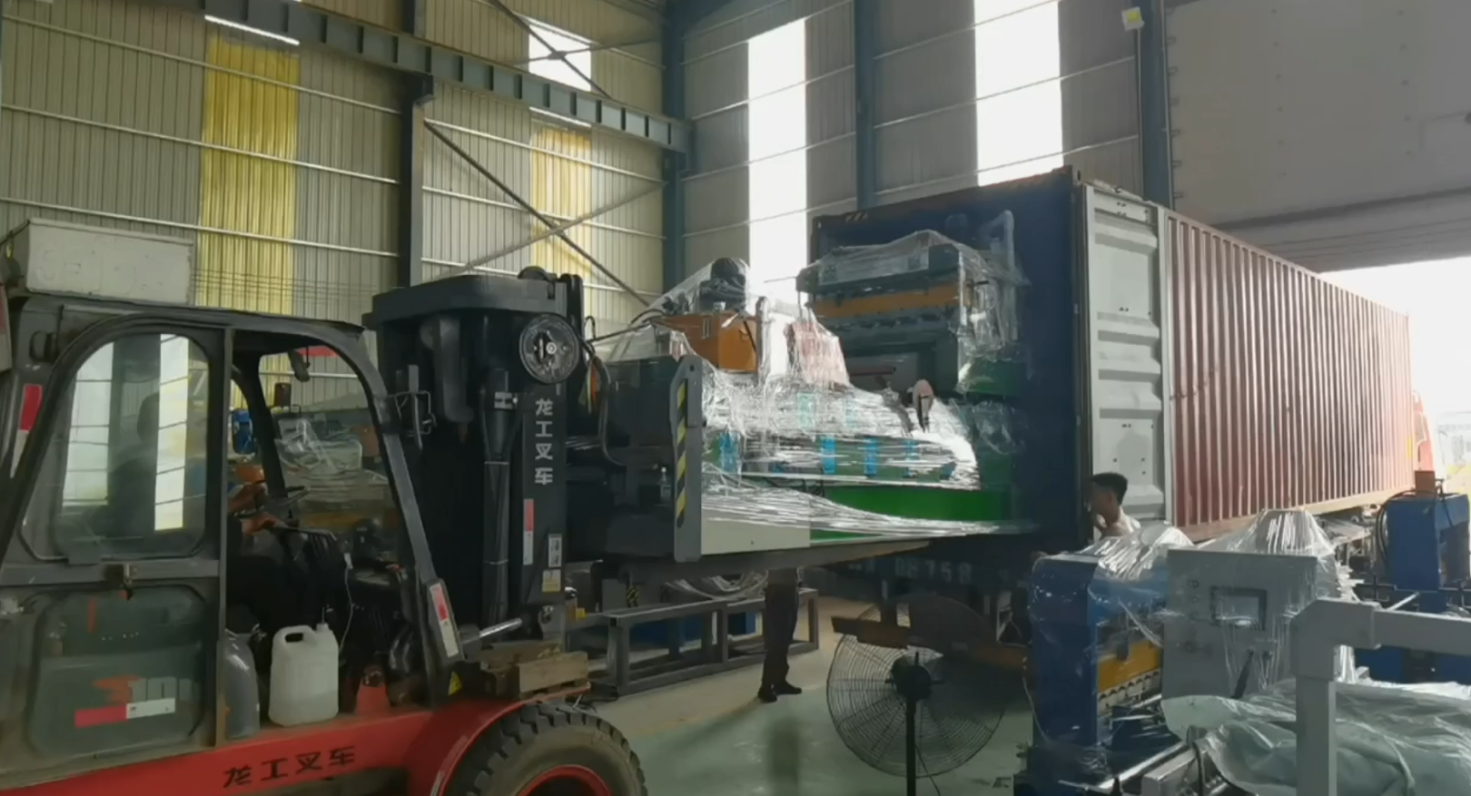 Double layer roll forming machine ship to Guyana