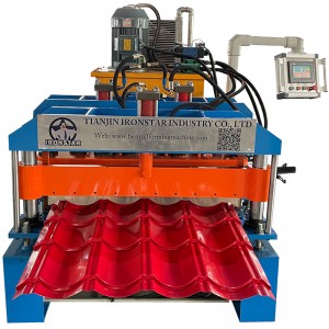 828 glazed tile roll forming machine for America