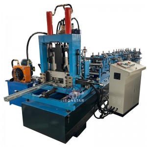 80-300mm automatic size changeable C purlin making machine