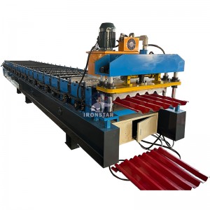 980 Trapezoidal roofing sheet roll forming machine for Brazil