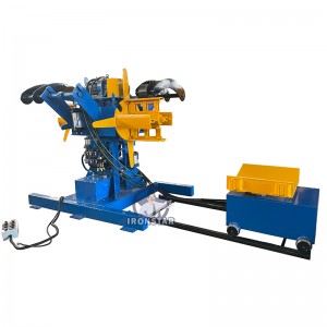 5 ton 500mm width double head hydraulic decoiler with car