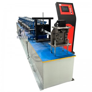 Omega profile roll forming machine