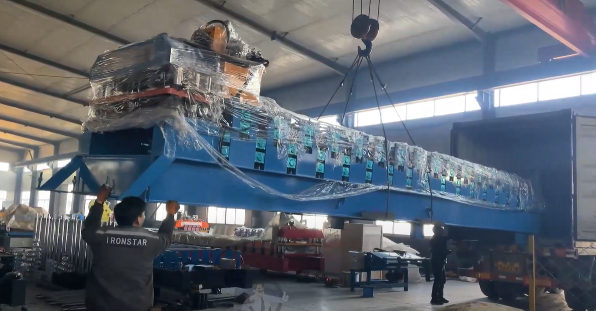 Double layer roll forming machine ship to Slovakia | tile making machinery ship to Slovakia