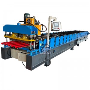 980 Trapezoidal roofing sheet roll forming machine for Brazil