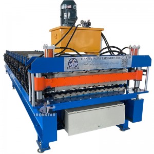 6 rib 840 trapezoidal and 1064 corrugated double layer roll forming machine