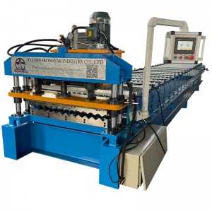 762mm 0.12-0.4mm corrugated roll forming machine in Indonesia