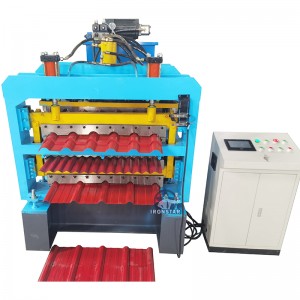 Three layer roll forming machine | 3 deck roll forming machine for Brazil