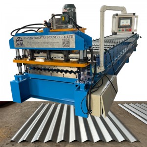 762mm 0.12-0.4mm corrugated roll forming machine in Indonesia