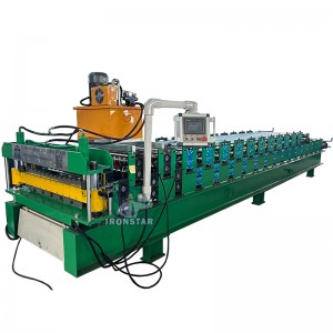 IBR roof sheet and 762 corrugated double layer roll forming machine for South Africa