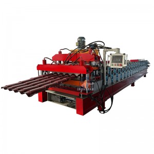 6 rib trapezoidal and 5 rib bamboo tile double layer roll forming machine