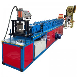 105mm Punching hole shutter door forming line for India