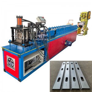 Factory direct sale hole punching shutter door roll forming machine for Mexico