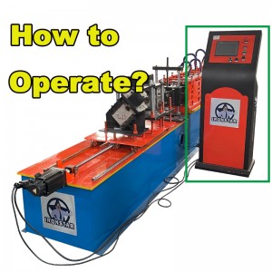 How to operate Ceiling product roll forming machine ?