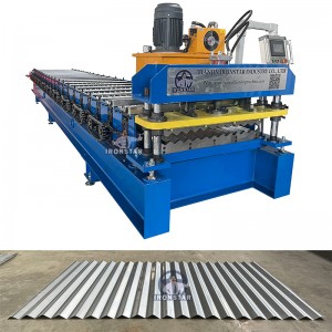800mm thin corrugated roll forming machine for Indonesia