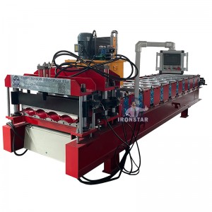 828 glazed tile roll forming machine for Bolivia