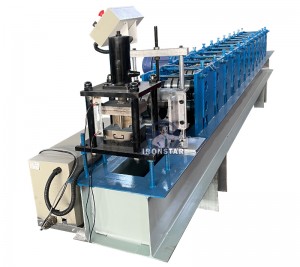 C channel punching round hole roll forming machine for indonesia