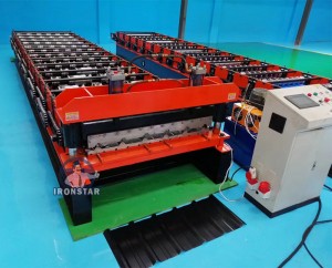 1000mm trapezoidal roofing sheet long span roll forming machine