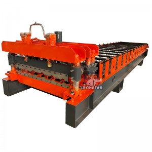 1000 glazed tile roll forming machine for Zambia