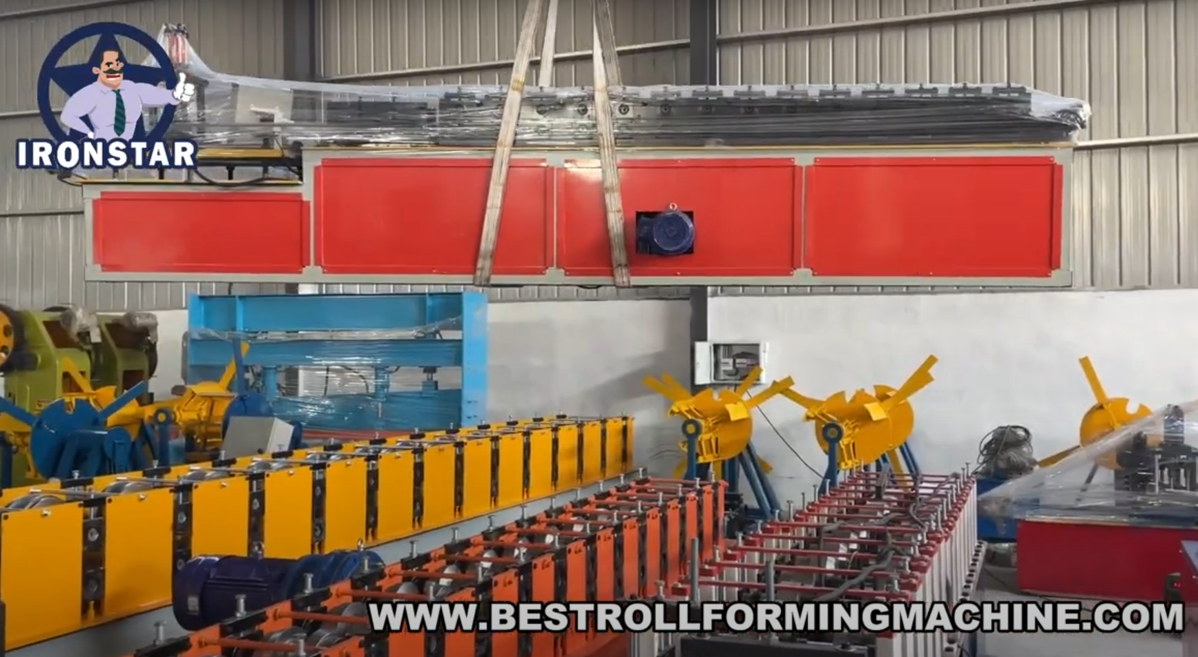 Shutter door roll forming machine | Shutter door guide rail roll forming machine ship to Brazil
