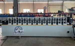 Galvanized omega profile hat channel roll forming machine