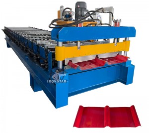 3 rib trapezoidal roofing sheet roll forming machine for Cote D’Ivoire