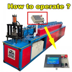 How to operate shutter door roll forming machine?
