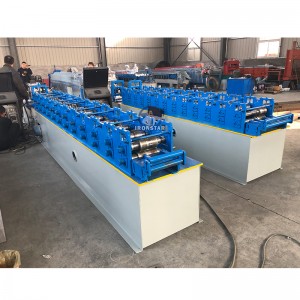 3 size in 1 C channel 50 / 75/ 100mm punching H holes drywall stud and track roll forming machine