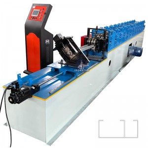 60/90mm 2 in 1 C channel roll forming machine for Chile