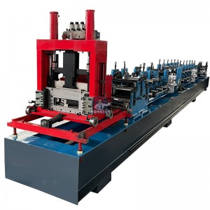80-300mm automatic size changeable C purlin making machine for Indonesia