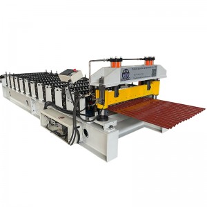 851 corrugated roofing sheet roll forming machine for Chile