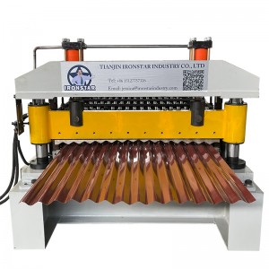 851 corrugated roofing sheet roll forming machine for Chile