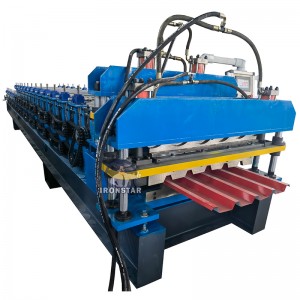 IBR and 828 glazed tile double layer roll forming machine for Africa