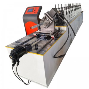 Omega furring channel roll forming machine