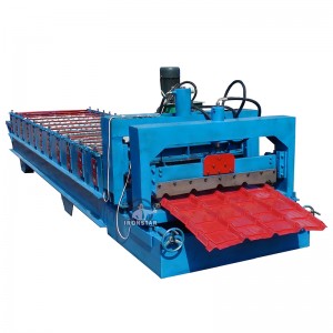 840 step tile roofing sheet roll forming machine