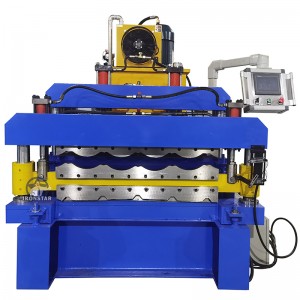 840 trapezoidal and 828 glazed tile double layer roll forming machine