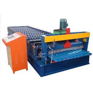 C8 roofing sheet roll forming machine for Hungary