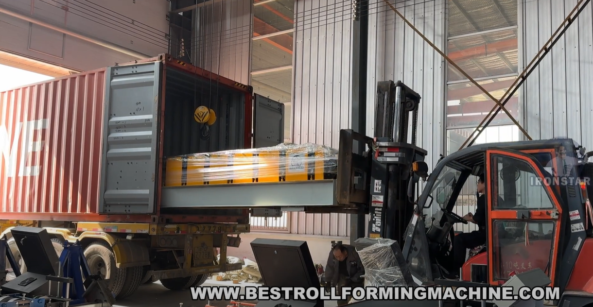 Shutter door roll forming machine | Greenhouse bracket roll forming machine ship to Thailand