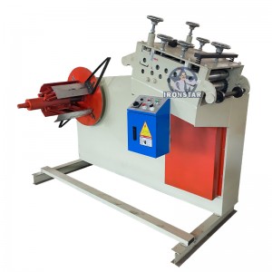 3 ton electric decoiler with flatten table