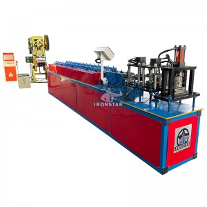Factory direct sale hole punching shutter door roll forming machine for Mexico
