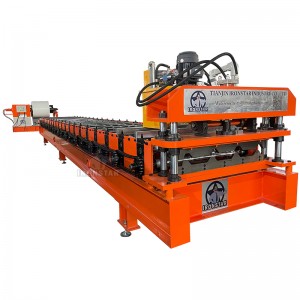 750 spandek trapezoidal roof sheet roll forming machine for Thailand