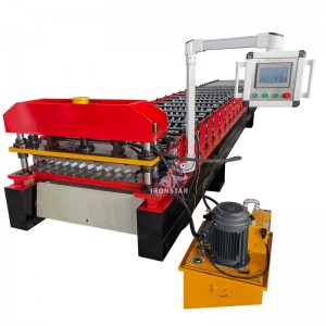 762 thin corrugated roll forming machine for Indonesia