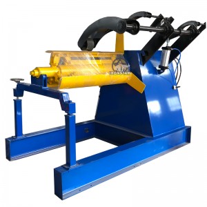 5 ton hydraulic decoiler with car with arm