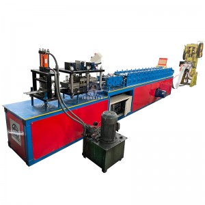 Punching hole shutter door forming line for USA