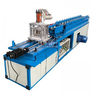 Tracking cutting rolling shutter door roll forming machine for India