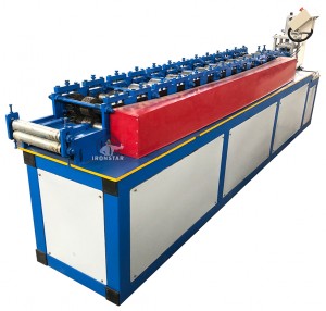Fly saw cutting rolling shutter door roll forming machine for Philippines