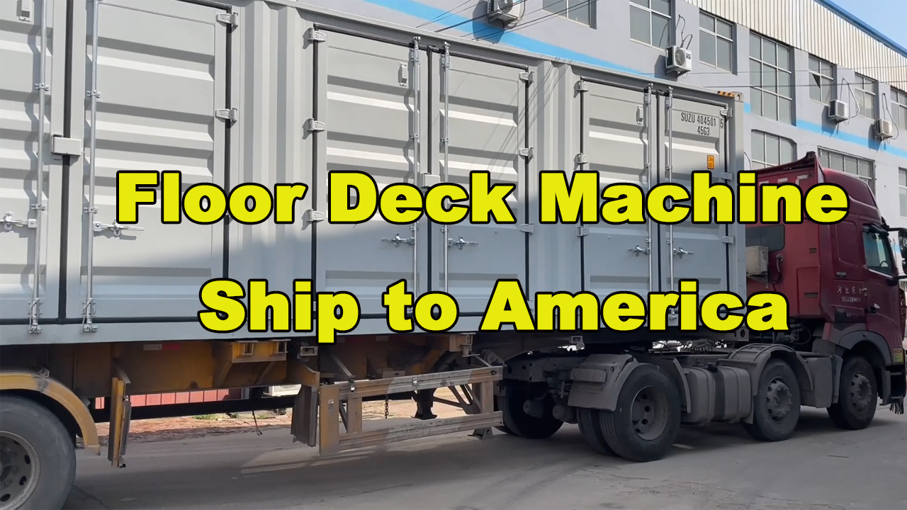 Floor deck roll forming machine ship to America
