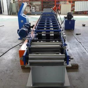 Automatic operating high speed metal z purlin steel roll forming machine