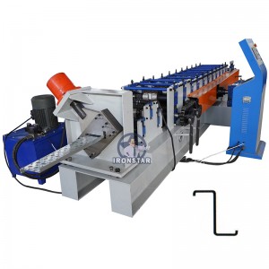 Automatic operating high speed metal z purlin steel roll forming machine